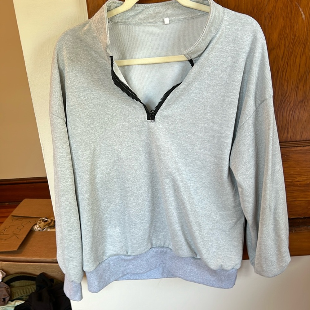 Gray sweater